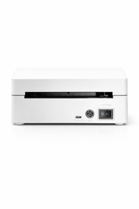 Achterkant van labelprinter met aansluitingen en bluetooth functionaliteit 3
