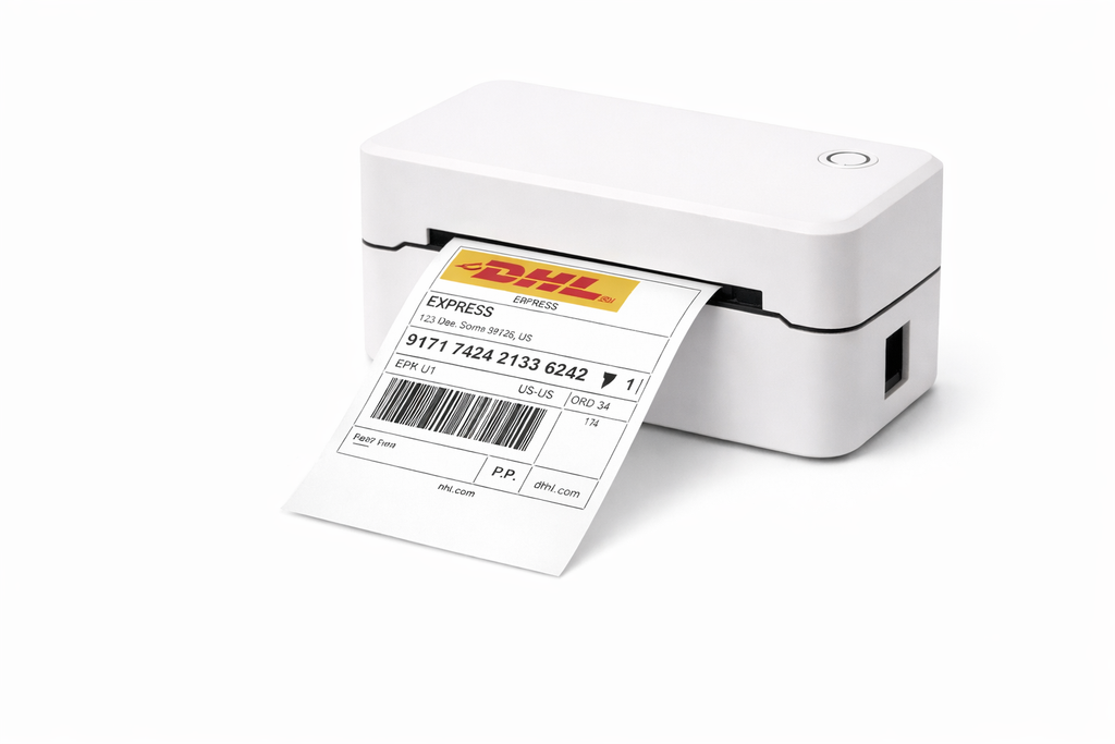 Labelprinter voor Verzendlabels van 8x8CM (DHL, PostNL, UPS, DPD)