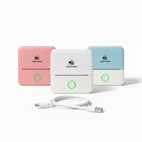 Mini Labelprinter Bundel – Bluetooth Verzendlabel Printer + 5 Labelrollen + Extra Lange Kabel 6