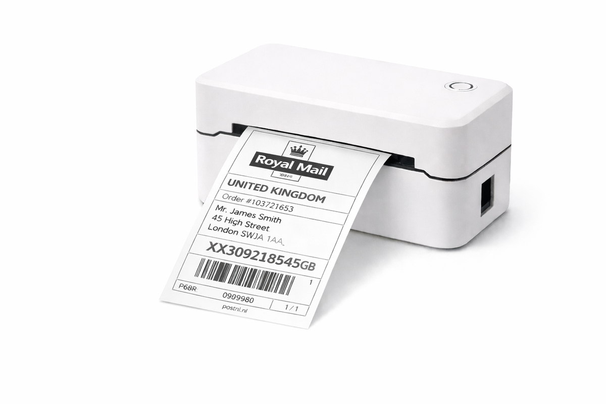 Labelprinter voor Verzendlabels van 8x8CM (DHL, PostNL, UPS, DPD)